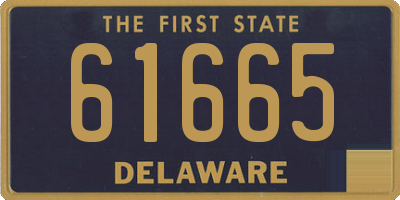 DE license plate 61665