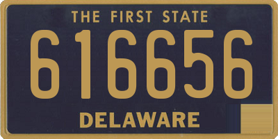 DE license plate 616656