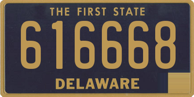DE license plate 616668