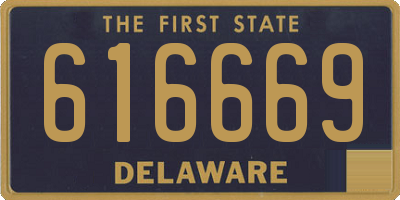 DE license plate 616669