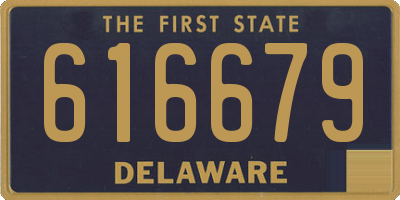 DE license plate 616679