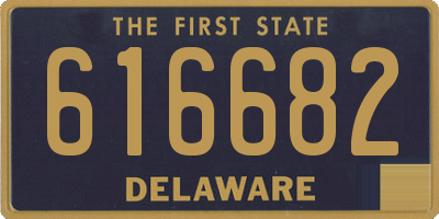 DE license plate 616682