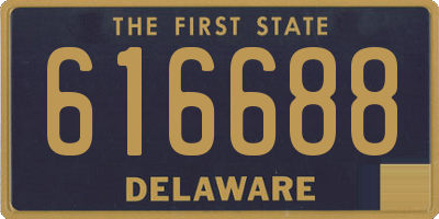 DE license plate 616688