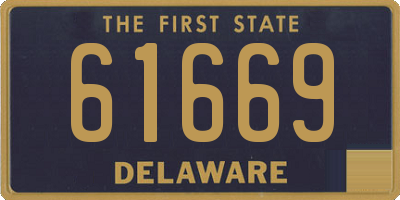 DE license plate 61669