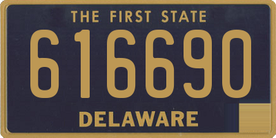 DE license plate 616690