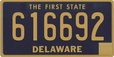 DE license plate 616692