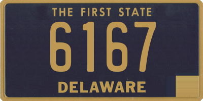 DE license plate 6167