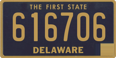 DE license plate 616706