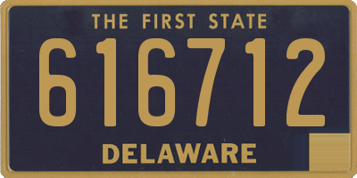 DE license plate 616712