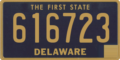 DE license plate 616723