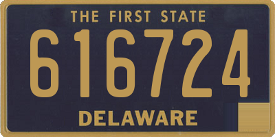DE license plate 616724