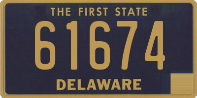 DE license plate 61674