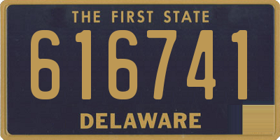 DE license plate 616741