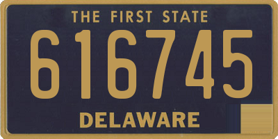 DE license plate 616745