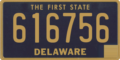 DE license plate 616756