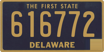 DE license plate 616772
