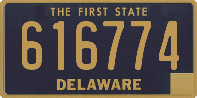 DE license plate 616774
