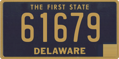 DE license plate 61679