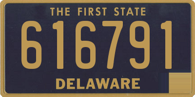 DE license plate 616791
