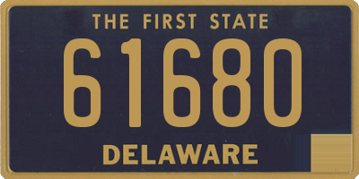 DE license plate 61680