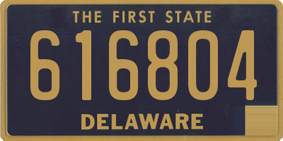 DE license plate 616804