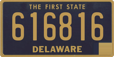 DE license plate 616816
