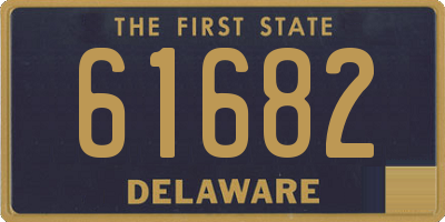 DE license plate 61682