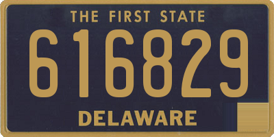 DE license plate 616829