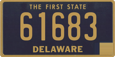 DE license plate 61683