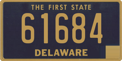 DE license plate 61684