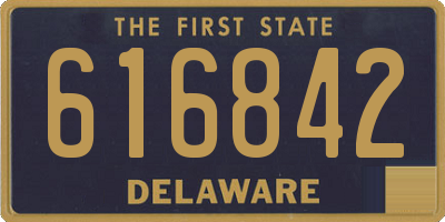 DE license plate 616842