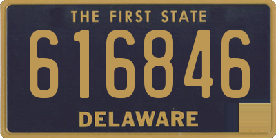 DE license plate 616846