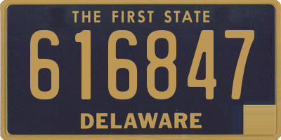DE license plate 616847