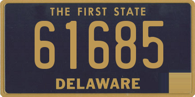 DE license plate 61685