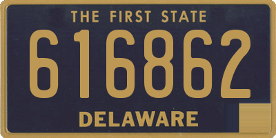 DE license plate 616862