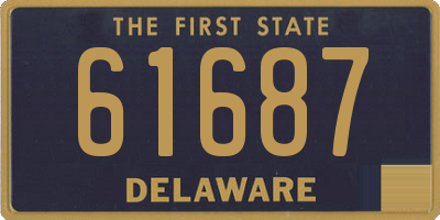 DE license plate 61687