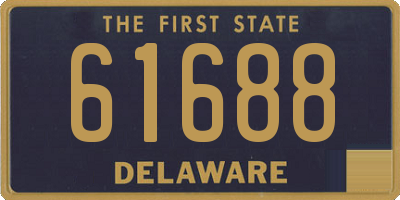 DE license plate 61688