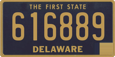 DE license plate 616889