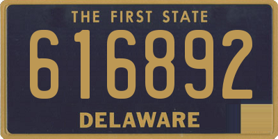 DE license plate 616892
