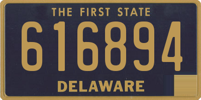 DE license plate 616894