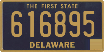 DE license plate 616895