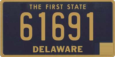 DE license plate 61691