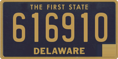 DE license plate 616910