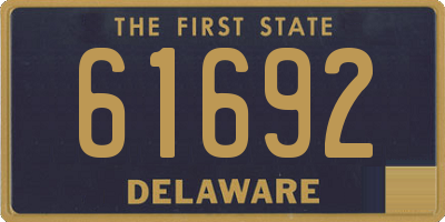 DE license plate 61692
