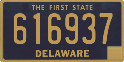 DE license plate 616937