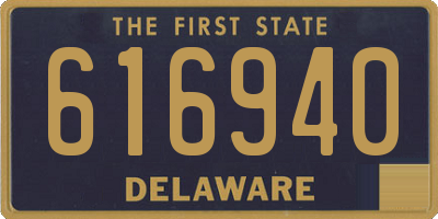 DE license plate 616940