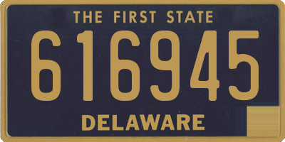 DE license plate 616945