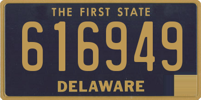 DE license plate 616949