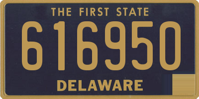 DE license plate 616950