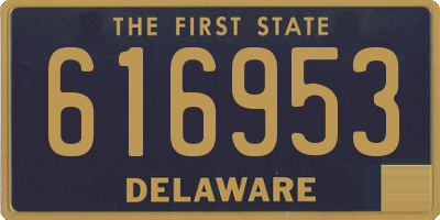 DE license plate 616953